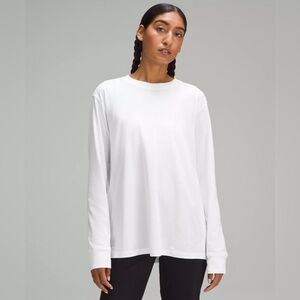 Lululemon / All Yours Long Sleeve Tee / White / Size 10